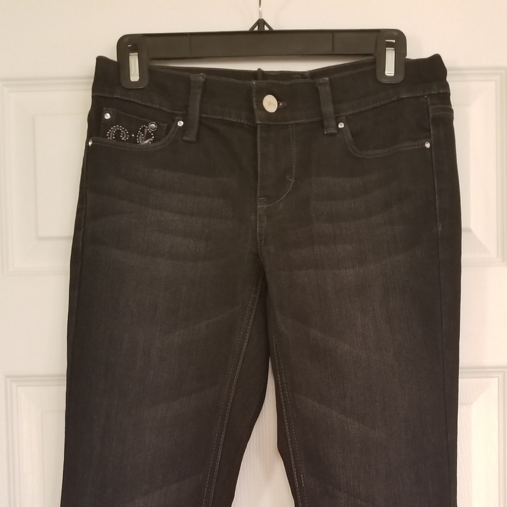 WHBM Noir black jeans 0S